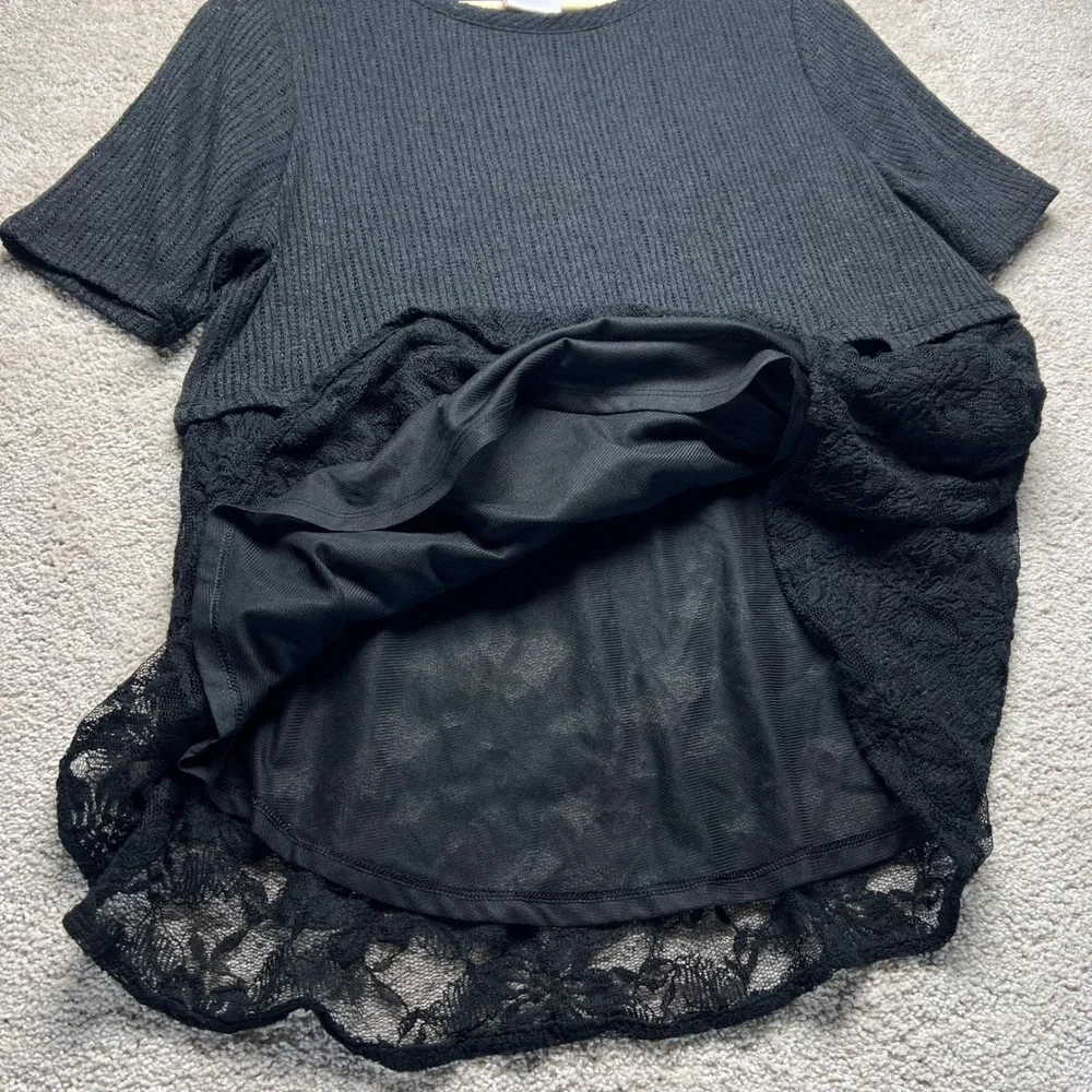 LC Lauren Conrad black lace